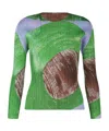 Issey Miyake Long-sleeved Tops In Brown
