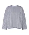 Issey Miyake Long-sleeved Tops In Blue