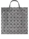 Issey Miyake Lucent Matte Geometric-panelled Tote Bag In Gray