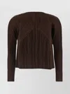 Issey Miyake March Cardigan With Monthly Pleated Texture
