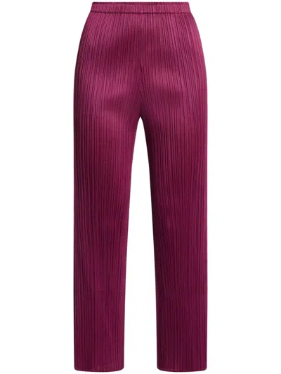 Issey Miyake Pink Monthly Colors May Trousers In 83 Raspberry