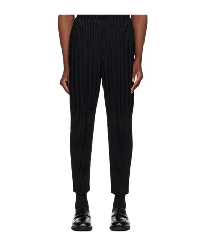 Issey Miyake Black Monthly Color April Trousers In 15-black