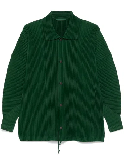 Issey Miyake Mc August Shirt Jacket In Green
