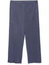 Issey Miyake Navy Monthly Colors August Trousers In Blue