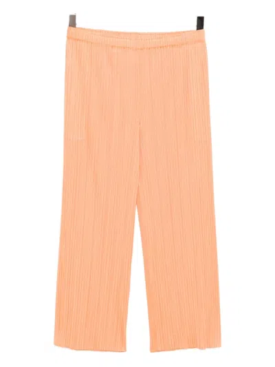 Issey Miyake Mc August Trousers In Orange
