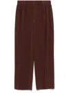 Issey Miyake Mc February Trousers In Brown