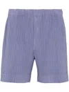 Issey Miyake Mc July Shorts In Purple