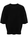 Issey Miyake Release T-shirt Basics Black In Black