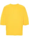 Issey Miyake Pleated T-shirt In Yellow