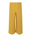 Issey Miyake Mc June Pleated Trousers In Yellow