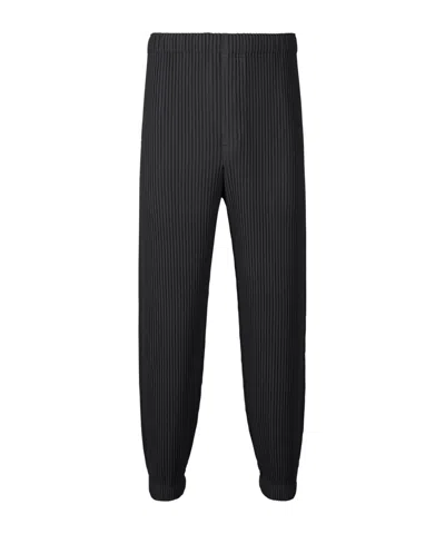 Issey Miyake Mc June Tapered Trousers In Black