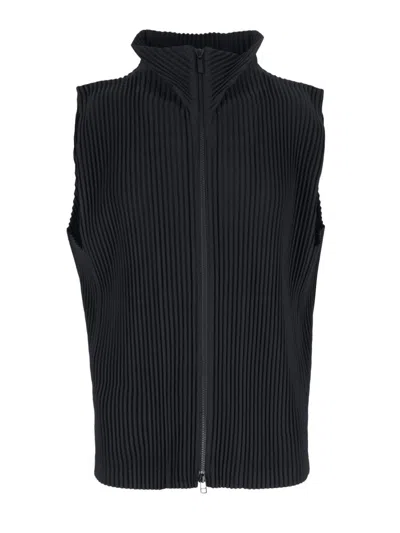 Issey Miyake Mc March" Pleated Vest - Black