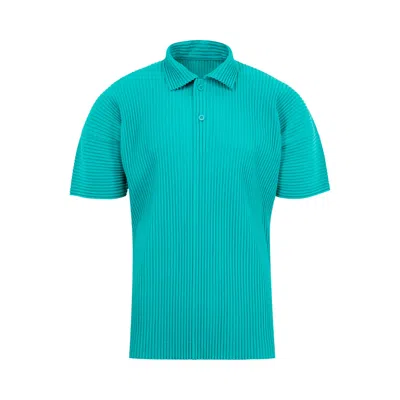 Pre-owned Issey Miyake Mc May Polo 'peacock Green' | Men's Size 4