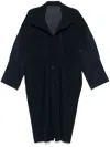 Issey Miyake Mc November Coat In Blue