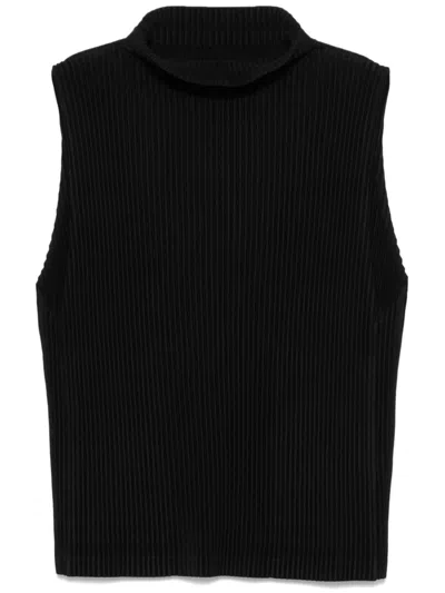 Issey Miyake Mc October Vest In Black