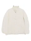 Issey Miyake Pleated Jacket In Neutral