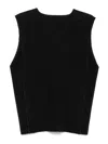 Issey Miyake Basics Pleated Vest In Black