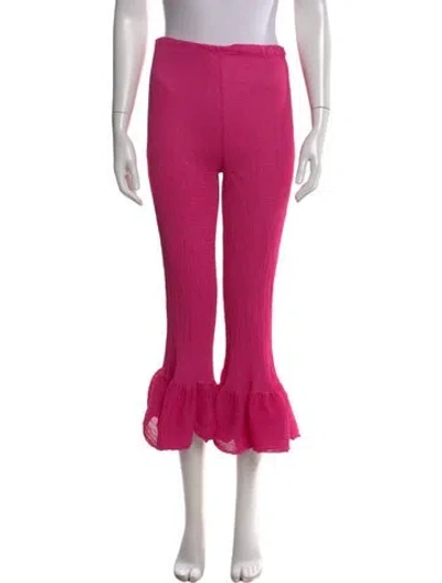 Pre-owned Issey Miyake Me 2024 Flared Pants In Pink