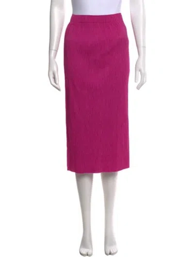 Pre-owned Issey Miyake Me Midi Length Skirt In Pink