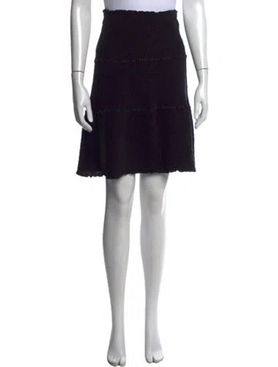 Pre-owned Issey Miyake Me Mini Skirt In Black