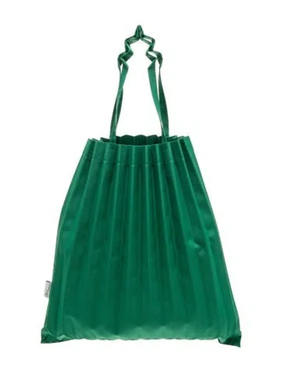 Pre-owned Issey Miyake Me Nylon Bucket Bag W/ Tags In Green
