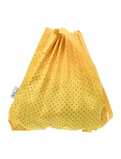 Pre-owned Issey Miyake Me Nylon Shoulder Bag In Yellow