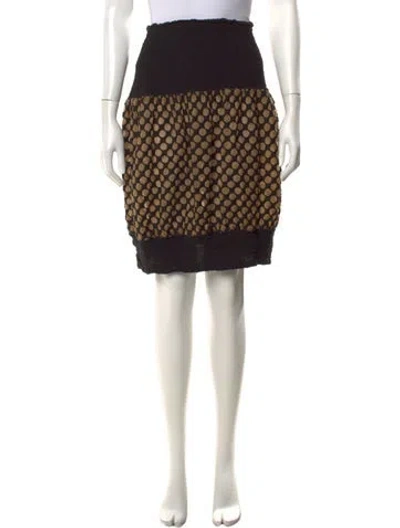 Pre-owned Issey Miyake Me Polka Dot Print Mini Skirt