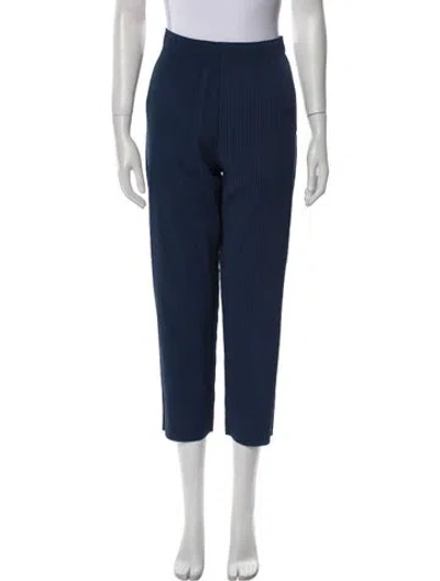 Pre-owned Issey Miyake Me Straight Leg Pants In Blue