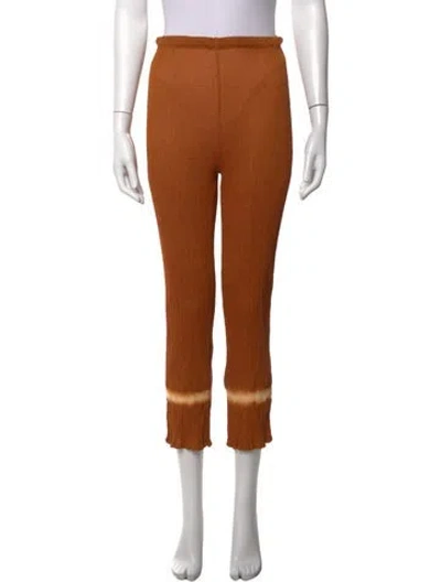 Pre-owned Issey Miyake Me Tie-dye Print Straight Leg Pants In Orange