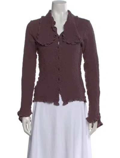 Pre-owned Issey Miyake Me Vintage 2008 Top In Purple