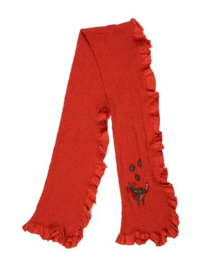 Pre-owned Issey Miyake Me Vintage Scarf In Orange