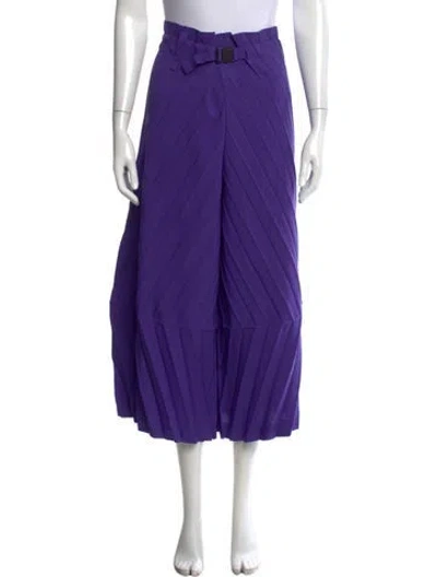 Pre-owned Issey Miyake Me Wide Leg Pants In Purple