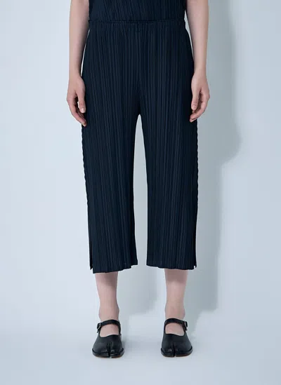 Issey Miyake Mellow Pleated Pants In Blue