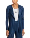 Issey Miyake Mellow Pleats Jacket In Blue