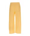 Issey Miyake Pleats Please  'mellow Pleats' Pants In Yellow