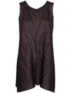 Issey Miyake Mellow Pleats Tunic In 紫色