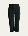 Issey Miyake Men's Dark Gray Multi Pocket Pants In Black