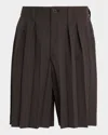 Issey Miyake Men's Edge Ensemble Pleated Shorts