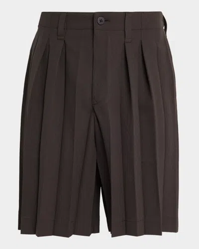 Issey Miyake Men's Edge Ensemble Pleated Shorts