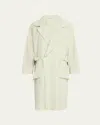 Issey Miyake Men's Freshen Overcoat In Green
