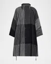 Issey Miyake Men's Kasuri Long Coat In Black