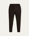 Issey Miyake Ns Brown Kersey Pleats Two-slip-pockets Straight-leg Regular-fit Knitted Trousers In Brown