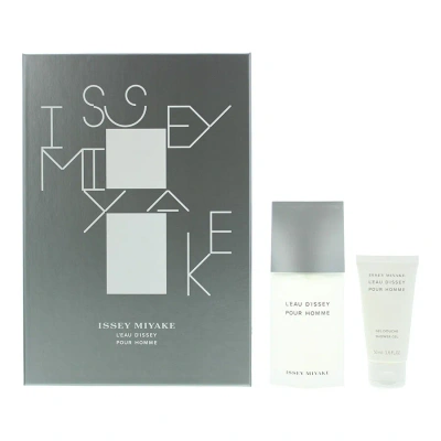 Issey Miyake Men's L'eau D'issey Pour Homme Gift Set Fragrances 3423222010683 In Blue