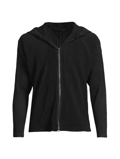 Issey Miyake Men's Mc April Zip-up Track Jacket In Black