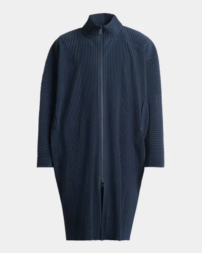 Issey Miyake Men's Mc January Parka In Midnight Blue
