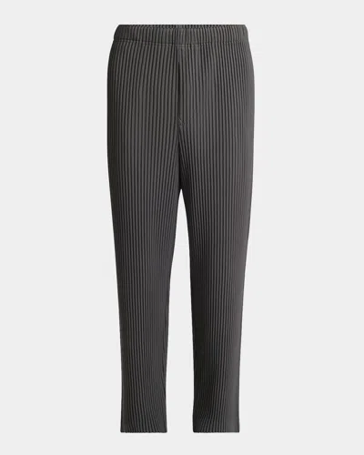 Issey Miyake Men's Mc March Trousers In Charcoal Gray