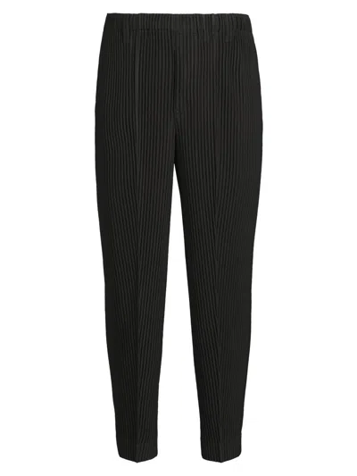 Issey Miyake Gray Compleat Trousers In Animal Print