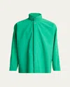 Issey Miyake Men's Padded Snap-front Shirt In Green