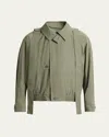 Issey Miyake Parachute Casual Jacket In Khaki
