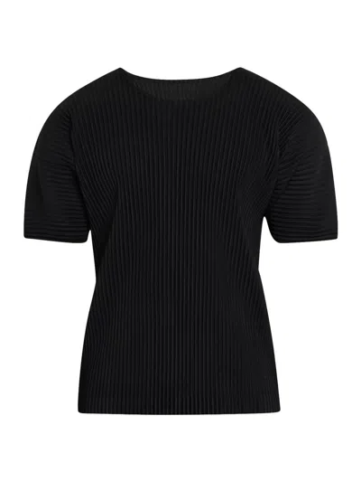 ISSEY MIYAKE MEN'S PLEATED DROP-SHOULDER T-SHIRT